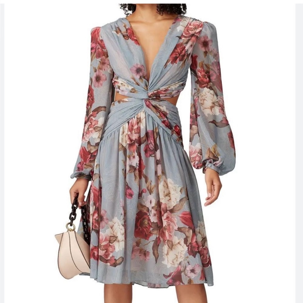 Patbo Peony Print Midi Dress xs 0 Bronx - Picture 2 of 13